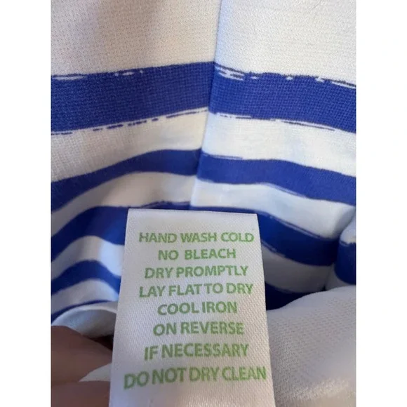 Lilly Pulitzer Striped Cap Sleeve Sheath Dress Blue White Size S - Picture 5 of 6